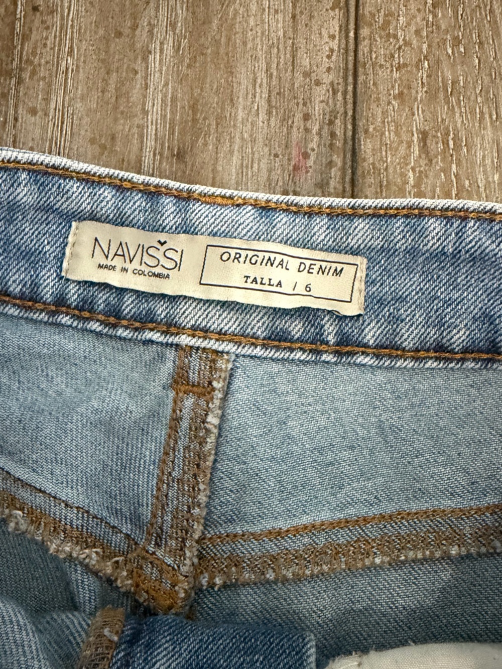 Navissi Light Blue Distressed Straight-Leg Jeans - Picture 4 of 11